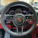 Custom Leather Steering Wheel Cover for Porsche