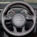 Custom Leather Steering Wheel Cover for Audi