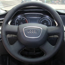 Custom Leather Steering Wheel Cover for Audi