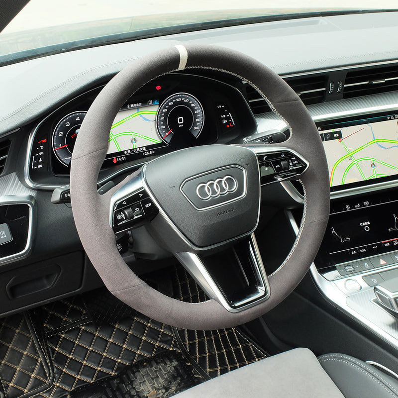 Custom Alcantara Steering Wheel Cover for Audi – DSG Paddles